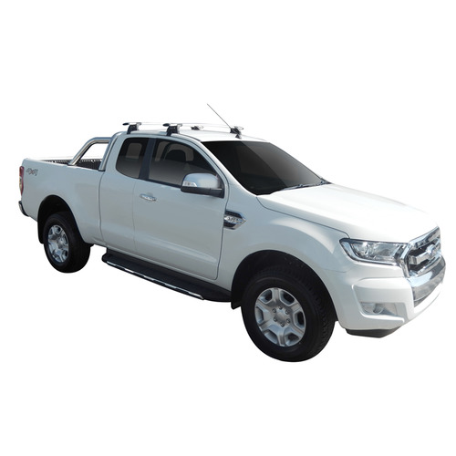 Yakima ThruBar 135cm Silver Pair (S17Y) To Suit Ford Ranger Super Cab /2012-/2022