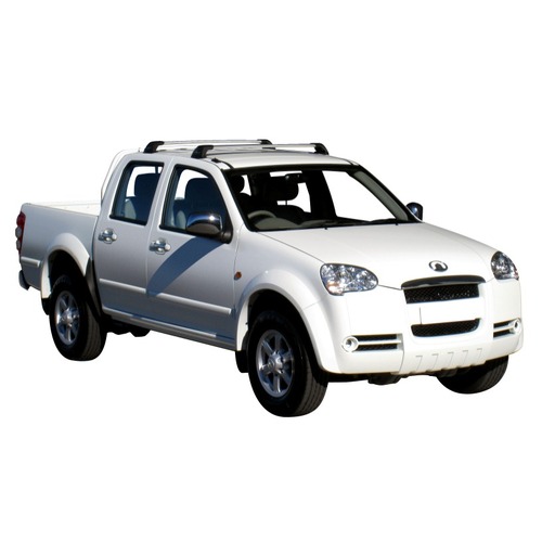 Yakima FlushBar 100cm Silver Pair (S6Y) To Suit Great Wall V200 Double Cab 07/2011-/2016