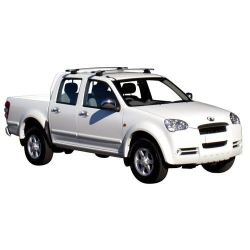 Yakima ThruBar 135cm Silver Pair (S17Y) To Suit Great Wall V240 Double Cab 07/2009-/On